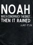 Funny Noah Conspiracy Theorist Men's Cotton-Blend Sweatshirt
