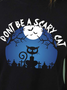 Lilicloth X Jessanjony Women Black Cat Halloween Casual T-Shirt