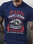 Men Papa Grandfather Cooler Handsome Cotton T-Shirt