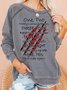 Mens Freddy's Lullaby One Two Letters Crew Neck Sweatshirts