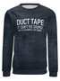 Men Duct Tape Fix Stupid Crew Neck Text Letters Casual Sweatshirt