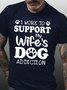 Mens Funny Dog Lover Letters T-Shirt