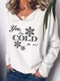 Women I’am Cold Text Letters Sweatshirts