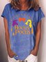 Womens It's Just a Bunch of Hocus Pocus Halloween Party Casual T-Shirt