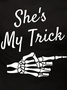 Lilicloth X Kat8lyst She's My Trick Men's Halloween T-Shirt