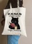 Let Me Check My Giveashitometer Cat Animal Graphic Shopping Totes