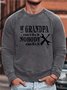 Men Family Grandpa Fix It Simple Sweatshirt