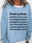 Womens Funny Casual Sweatshirts