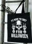 Halloween Skull Graphic Shopping Totes