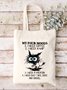 Funny My Four Moods Angry Cat Need Coffee Graphic Canvas Shopping Totes