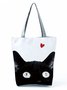 Lovely Cat Graphic Shopping Totes