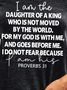 Women I Am The Daughter Of A King Regular Fit God Crew Neck Sweatshirts