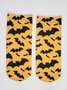 Halloween Pumpkin Bat Spider Pattern Play Socks Festive Accessories Spoof Socks