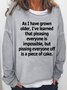 Womens Funny I've Learned That Pleasing Everyone Is Impossible Casual Sweatshirts