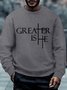 Greater Is He Cross Men's Sweatshirt