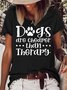 Womens Dog Lover Casual T-Shirt