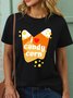 Lilicloth X Kat8lyst I Heart Candy Corn Women's Halloween T-Shirt