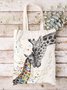 Giraffa Animal Printed Shopping Totes