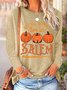 Women Funny Not All Witches Live In Salem Cotton-Blend Regular Fit Halloween Tops