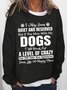 Women Dog Person I May Seem Quiet And Reserved Simple Sweatshirts
