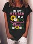 Women I’m Not Retired Family Mimi Cotton-Blend Casual Loose T-Shirt