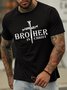 Brother In Christ Cross Men's T-Shirt