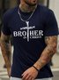 Brother In Christ Cross Men's T-Shirt