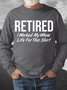 Mens Retired Casual Sweatshirt