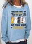 Women Own Too Many Cats Animals Casual Cat Loose Sweatshirts