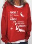 Womens Cat Lover Letters Crew Neck Casual Sweatshirts