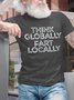 Lilicloth X Yuna Think Globally Fart Locally Men's T-Shirt
