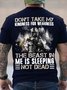 Men Veteran Don\’T Take My Kindness For Weakness The Beast In Me Is Sleeping Not Dead T-Shirt
