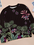 Lilicloth x Iqs Religion Floral Painting Women's Sweatshirts