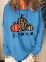 It's Fall Pumpkin Halloween Loose Sweatshirts