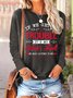 Women Get In Trouble My Sister’s Fault Letters Loose Casual Tops