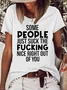 Womens Some People Just Suck The Nice Right Out Of You Crew Neck T-Shirt