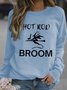 Lilicloth X Kat8lyst Hot Rod Broom With Witch And Cat Women's Sweatshirts