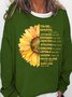 Womens Sunflower You Are Beautiful Always Loved Sweatshirts