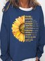 Womens Sunflower You Are Beautiful Always Loved Sweatshirts