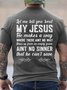 Men My Jesus Makes A Way No Sinner That He Can’t Save Casual Loose T-Shirt