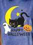 Lilicloth X Y Happy Halloween With Black Cat Women's T-Shirt