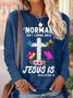 Womens Christian Jesus Letters Tops
