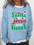 Lilicloth X Jessanjony I Like Santa But Jesus Has My Heart Women's Christmas Sweatshirts