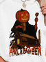 Lilicloth X Y Halloween With A Pumpkin Women's Sweatshirts