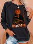 Lilicloth X Y Halloween With A Pumpkin Women's Sweatshirts