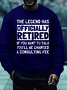 Men Officially Retired Consulting Fee Casual Regular Fit Sweatshirt