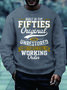 Men's Printed Crew Neck Sweatshirt With Fifties
