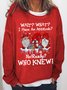 I Have An Attitude Women's Loose Christmas Simple Sweatshirt