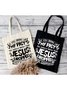 Jesus Text Letter Shopping Totes