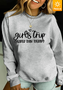 Girls Trip Better Than Therapy Fleece Women Simple Loose Text Letters Sweatshirts